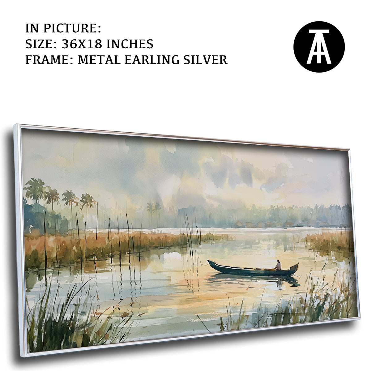 Artwork in Metal Earling Silver Frame