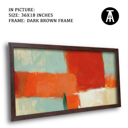 Artwork in Dark Brown Frame