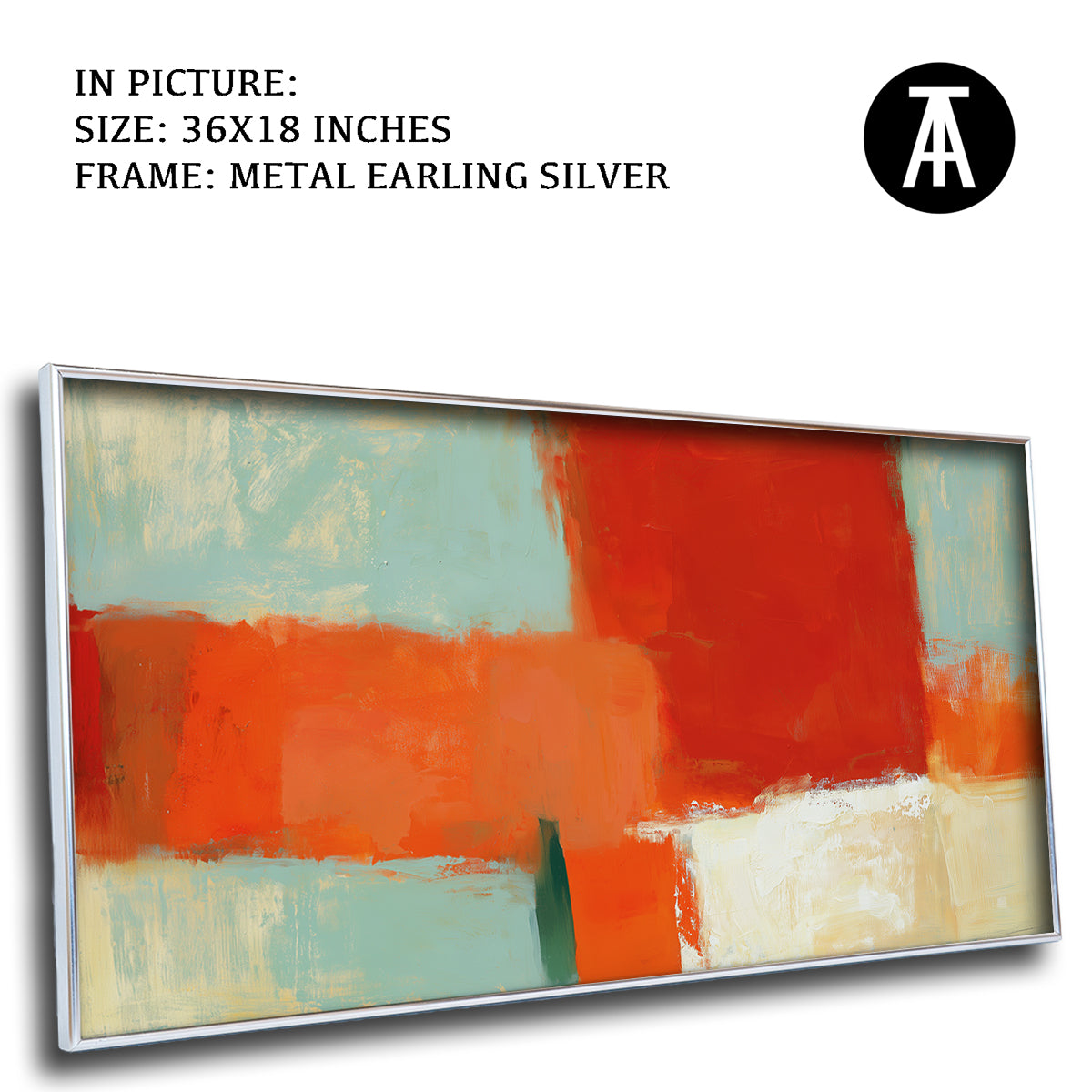 Artwork in Metal Earling Silver Frame