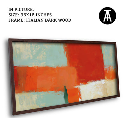 Artwork in Dark Wood Frame