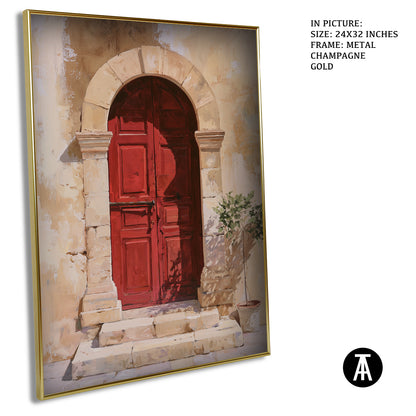 Artwork in Metal Champagne Gold Frame