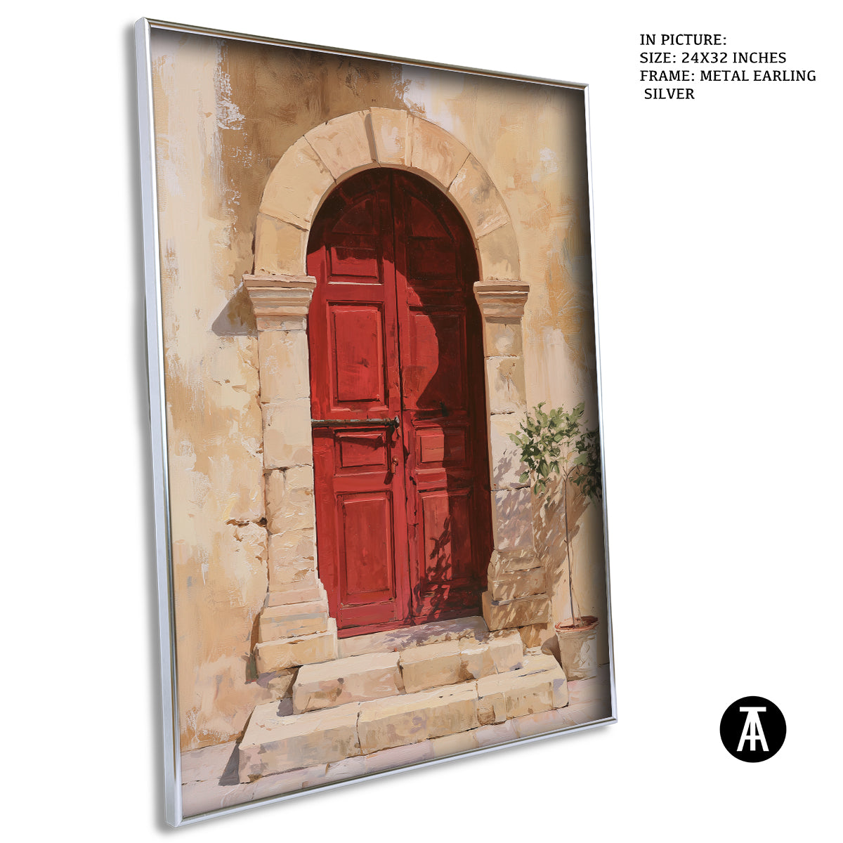 Artwork in Metal Earling Silver Frame