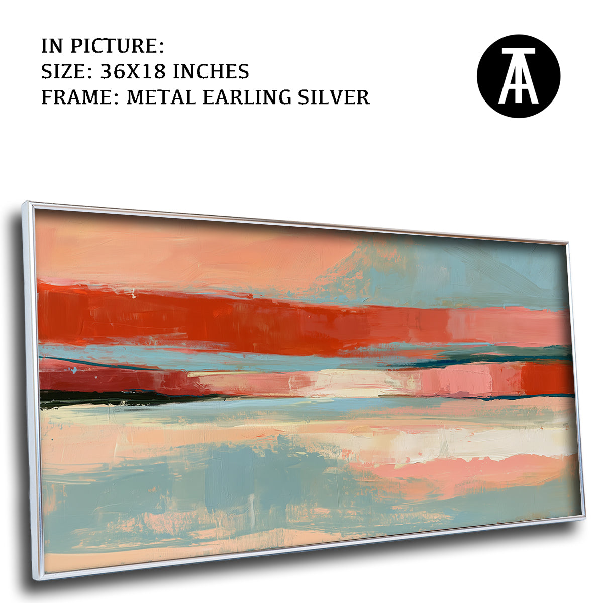 Artwork in Metal Earling Silver Frame