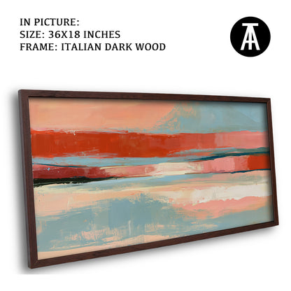 Artwork in Dark Wood Frame