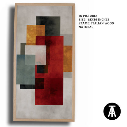 Artwork in Natural Wood Frame