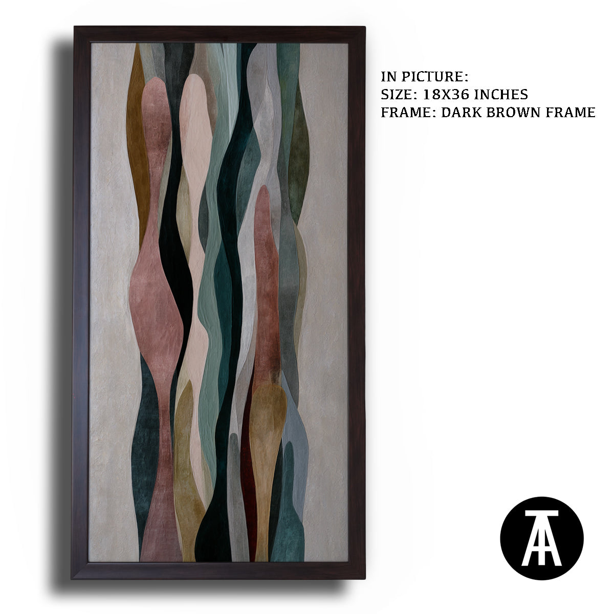 Artwork in Metal Champagne Gold Frame