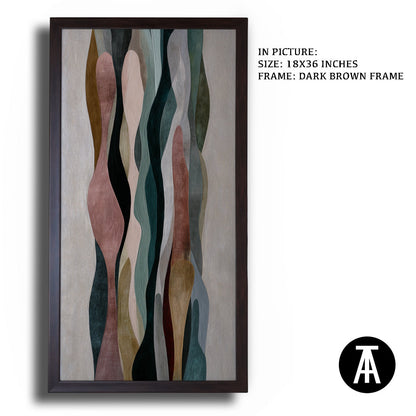 Artwork in Metal Champagne Gold Frame