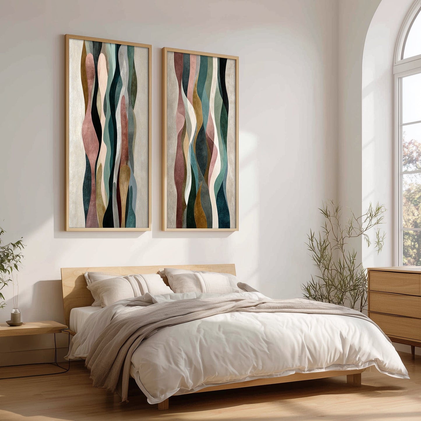 Abstract Artwork Set in a Lifestyle Setting