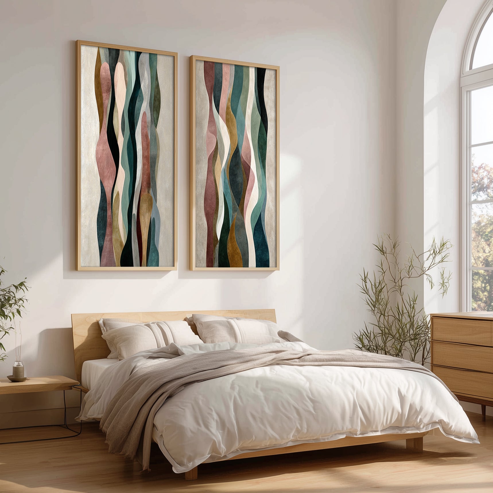 Abstract Artwork Set in a Lifestyle Setting