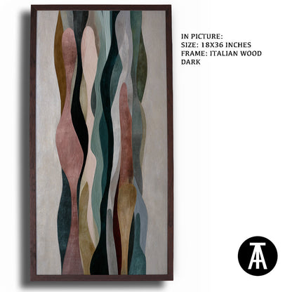 Artwork in Natural Wood Frame