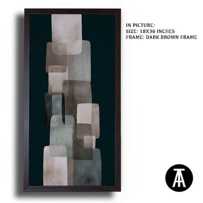 Artwork in Dark Brown Frame