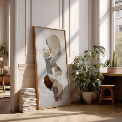 Panoramic Indian Painting in a Lifestyle Setting