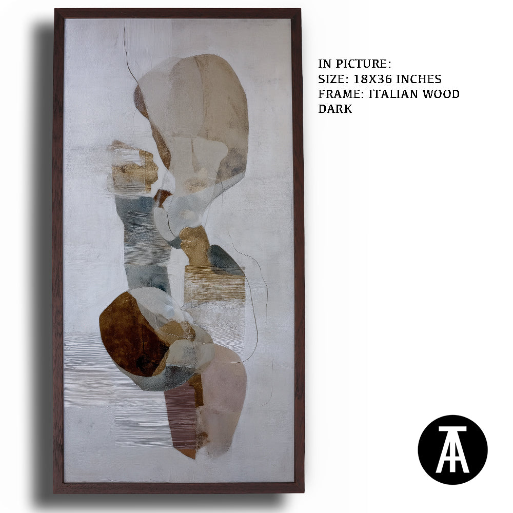 Artwork in Dark Wood Frame