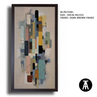 Artwork in Dark Brown Frame