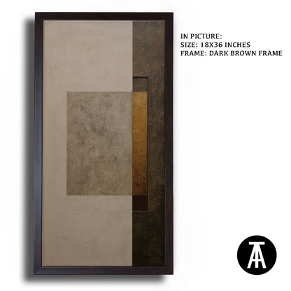 Artwork in Metal Champagne Gold Frame