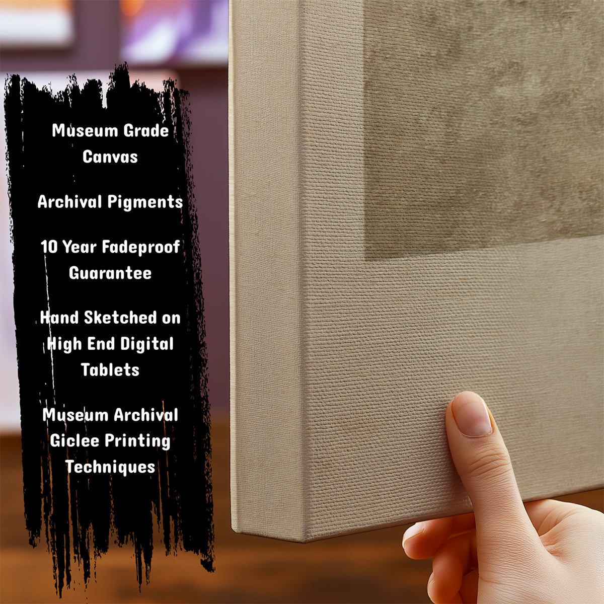 Information about Abstract Canvas Art Print