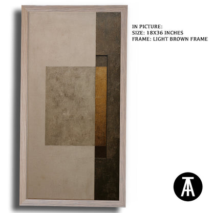 Artwork in Dark Brown Frame