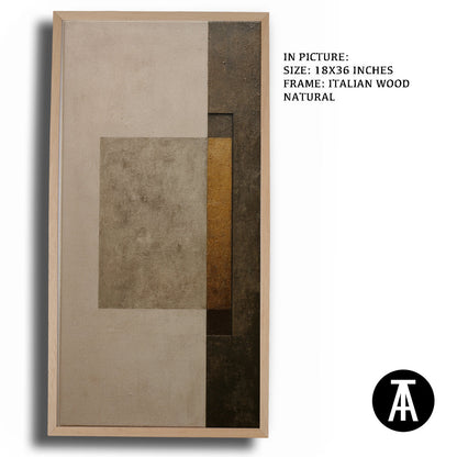 Artwork in Dark Wood Frame