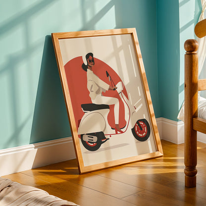 Praha Bohemian Artwork in a Lifestyle Setting