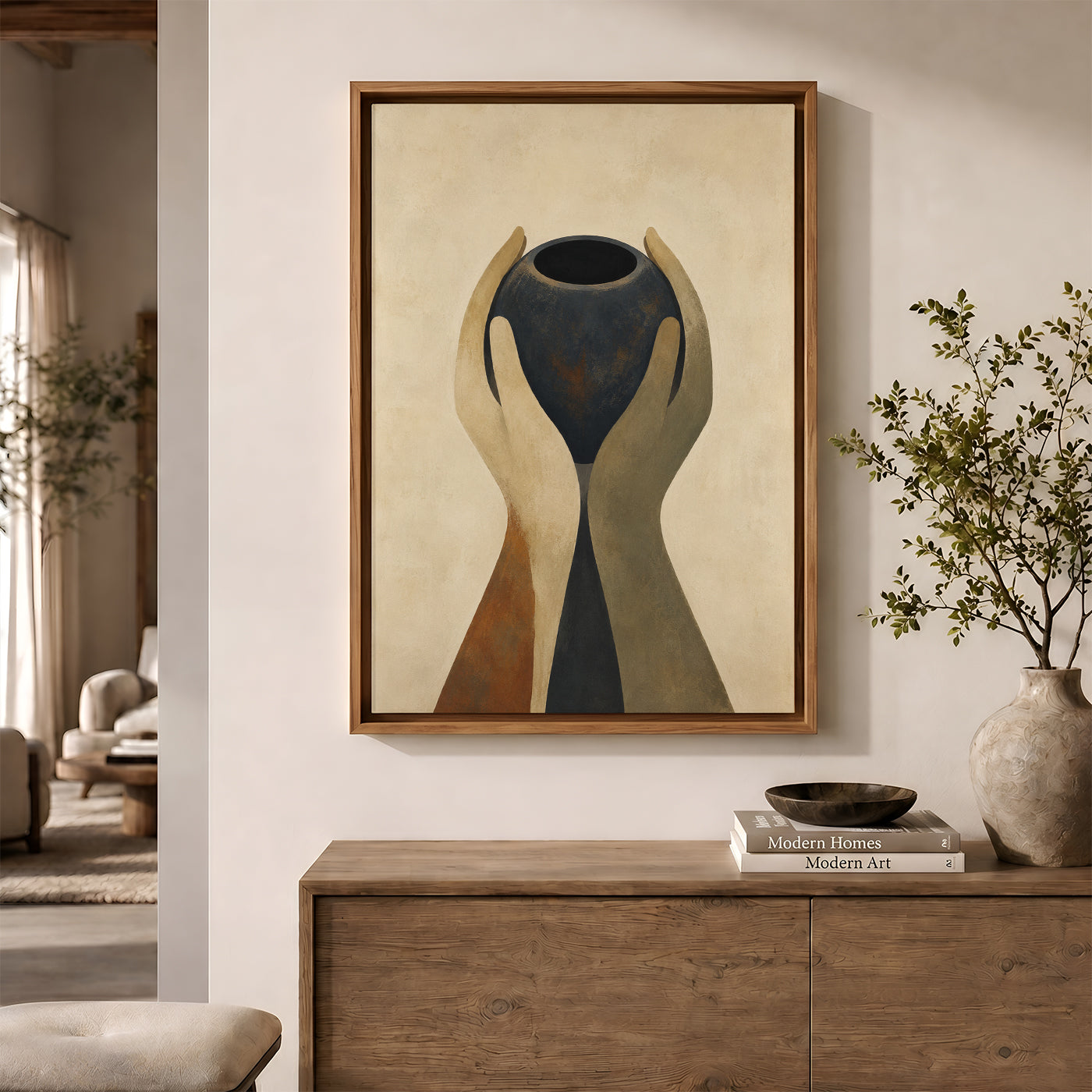 Painting in a Lifestyle Setting