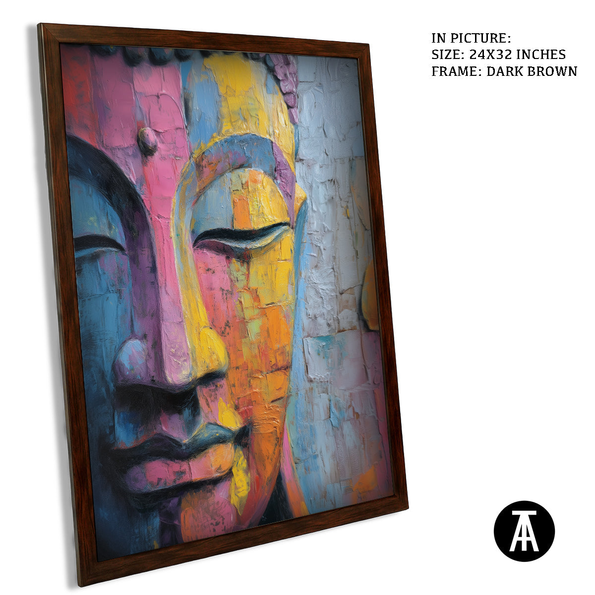 Artwork in Metal Champagne Gold Frame