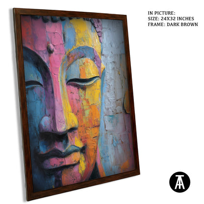 Artwork in Metal Champagne Gold Frame