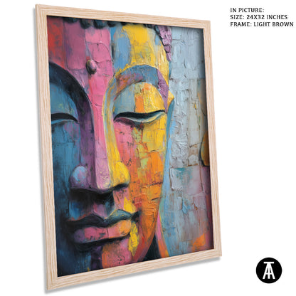 Artwork in Dark Brown Frame