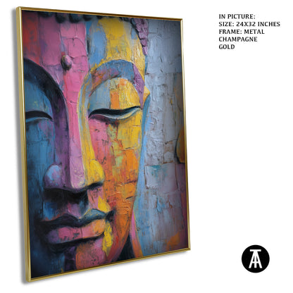 Artwork in Light Brown Frame