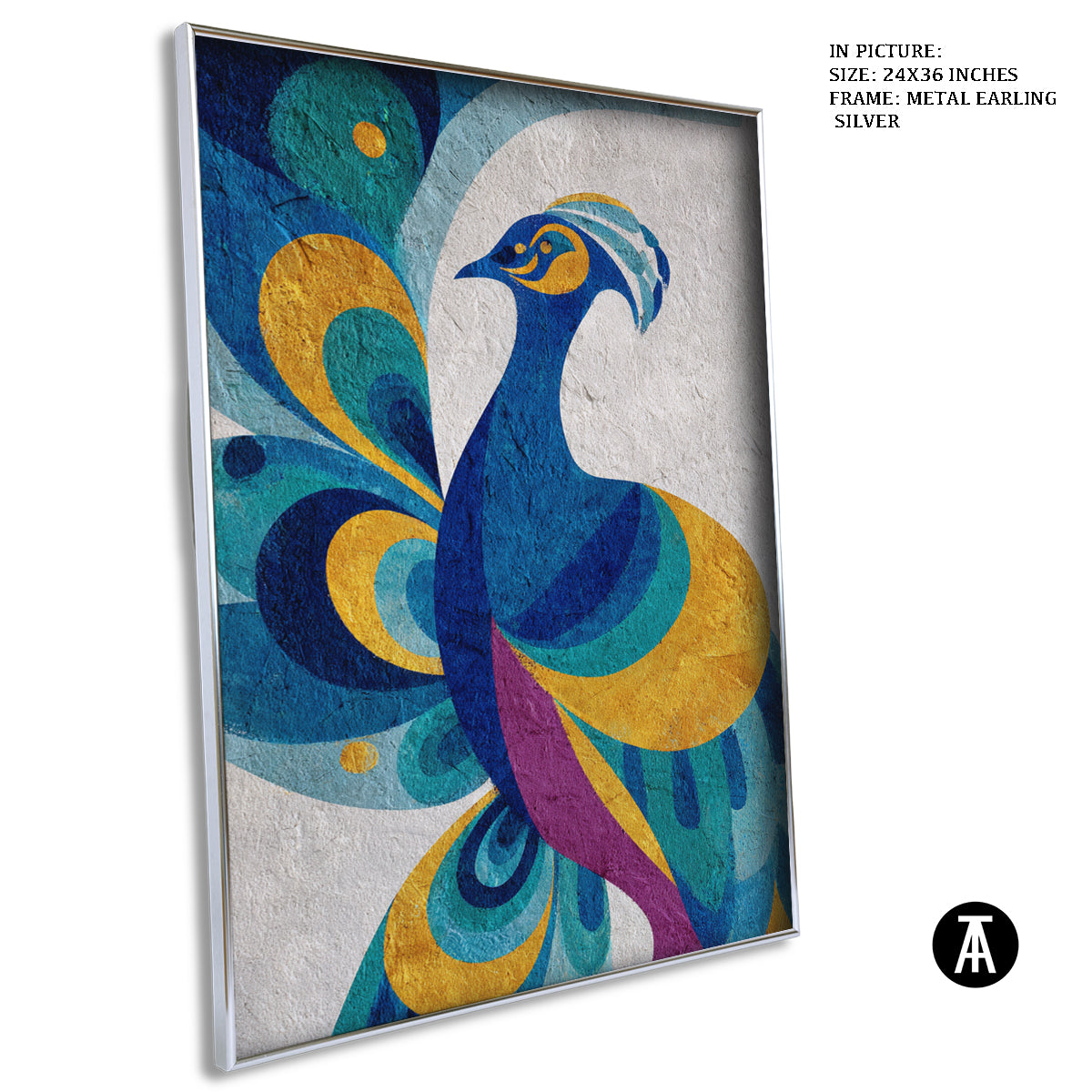 Artwork in Metal Earling Silver Frame