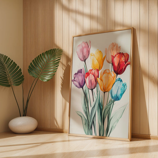 Floral Painting in a Lifestyle Setting