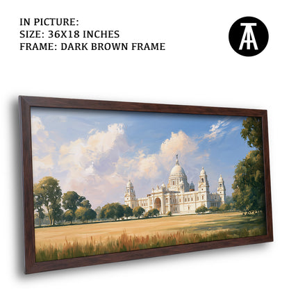 Artwork in Dark Brown Frame