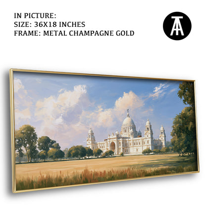 Artwork in Metal Champagne Gold Frame