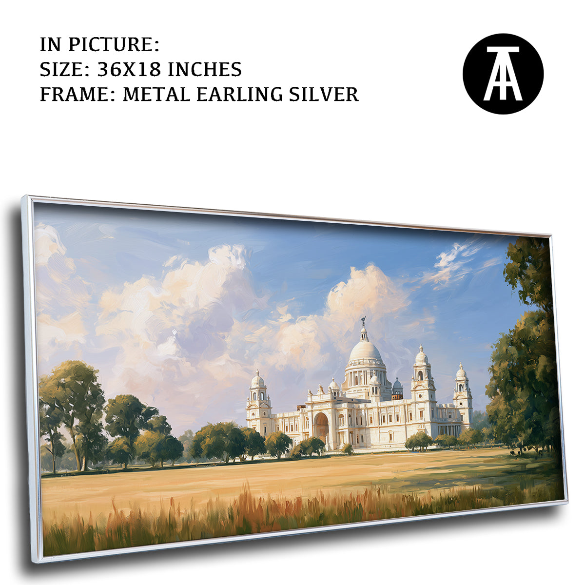 Artwork in Metal Earling Silver Frame