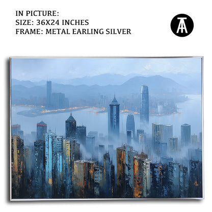 Artwork in Metal Earling Silver Frame