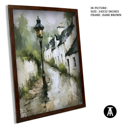 Artwork in Dark Brown Frame