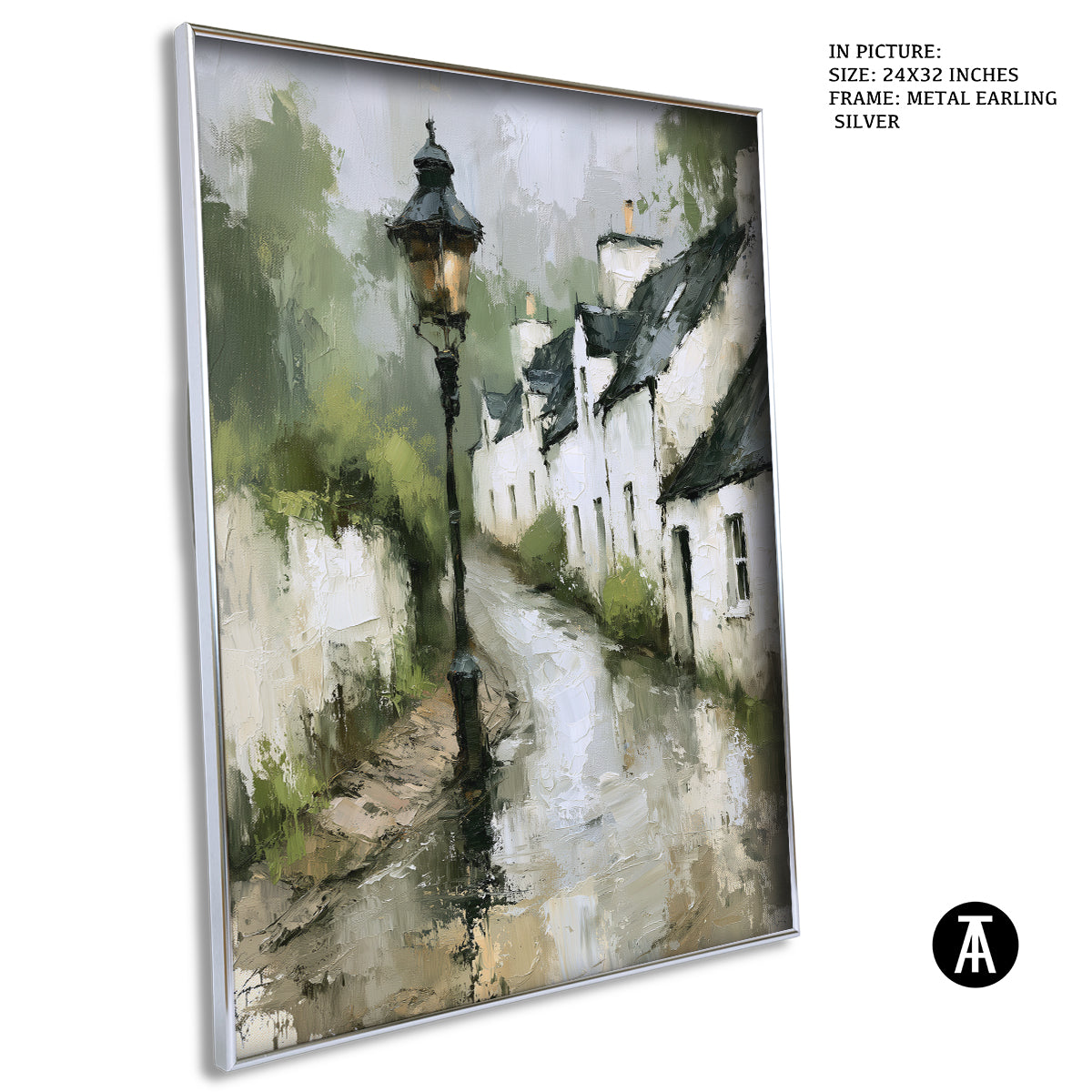 Artwork in Metal Earling Silver Frame