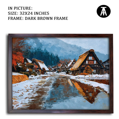 Artwork in Metal Champagne Gold Frame