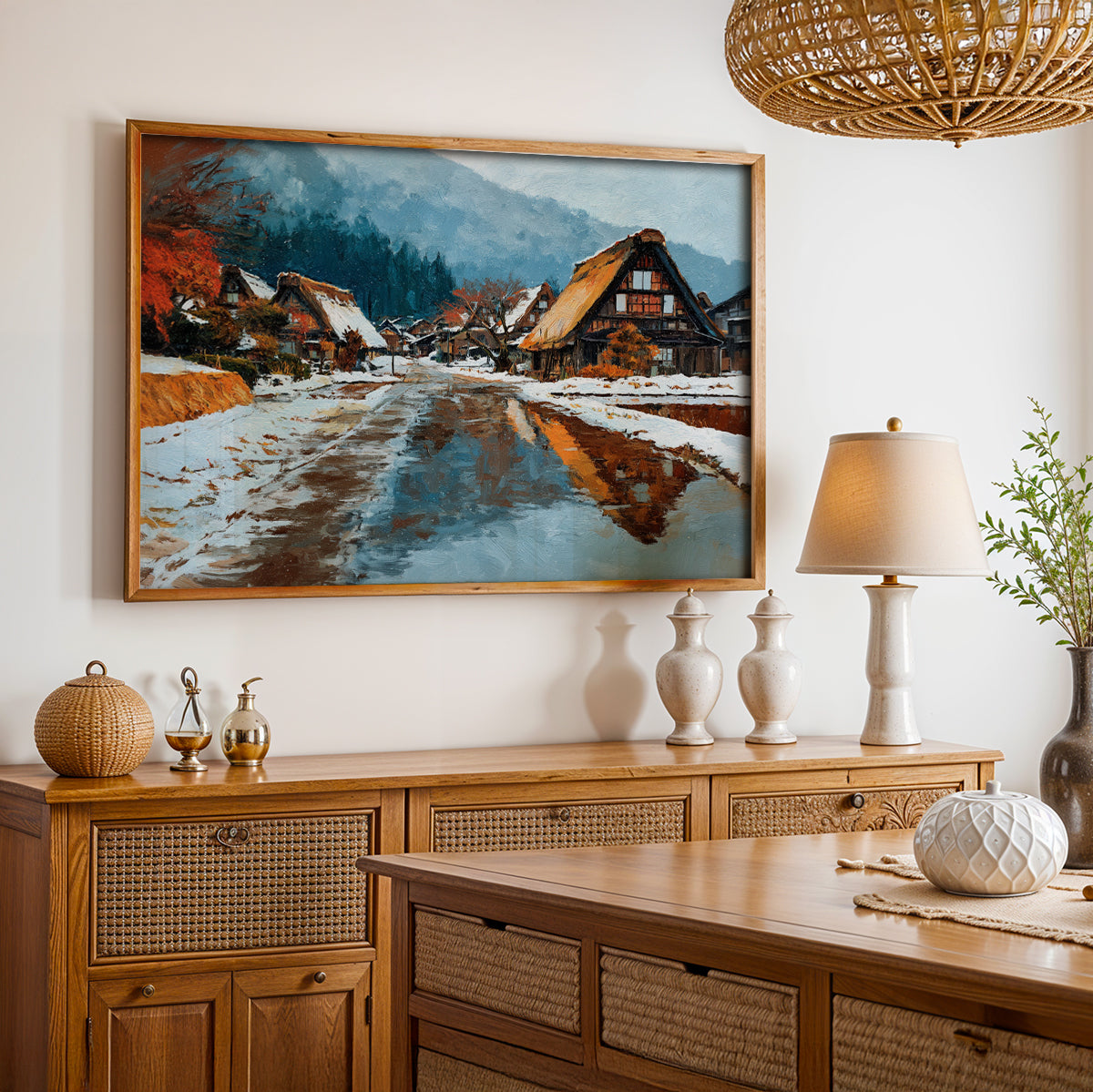 Japanese Painting in a Lifestyle Setting