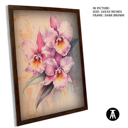 Sample Artwork in Dark Brown Frame