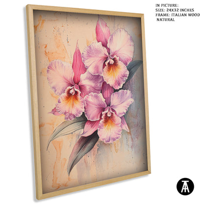 Sample Artwork in Italian Wood Framing Natural