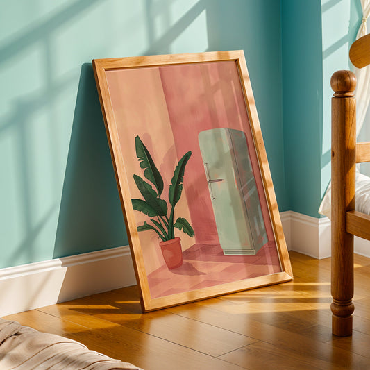 Praha Bohemian Artwork in a Lifestyle Setting