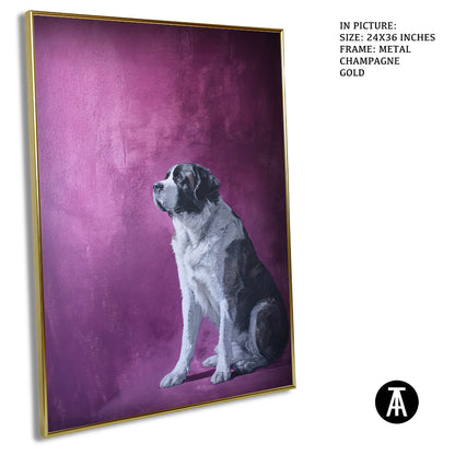 Artwork in Metal Champagne Gold Frame