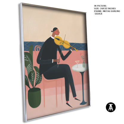 Artwork in Metal Earling Silver Frame