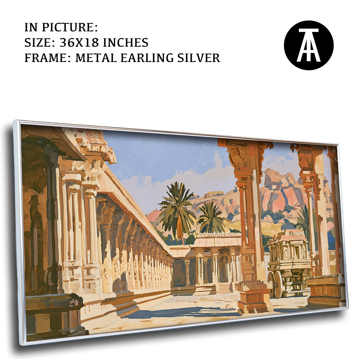Artwork in Metal Earling Silver Frame