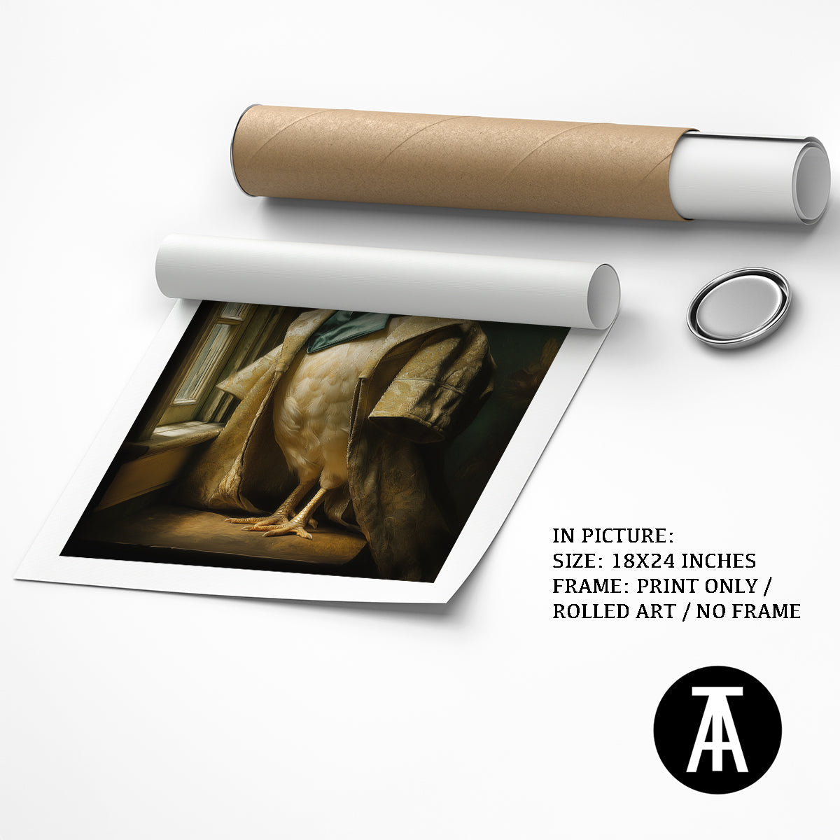 Artwork as Print Only or Rolled Art