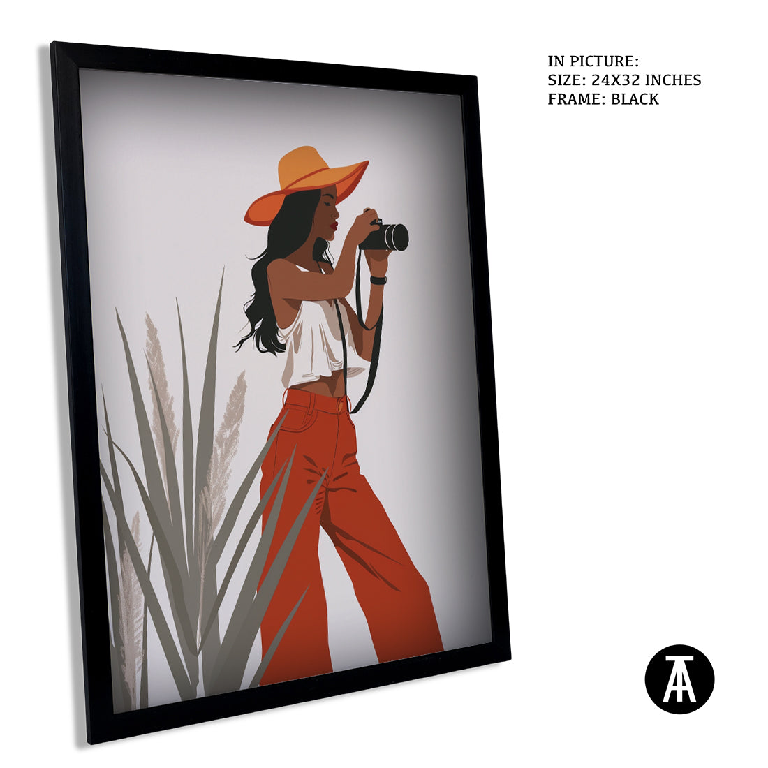 Sample Artwork in Black Frame