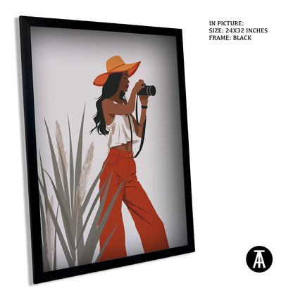 Sample Artwork in Black Frame