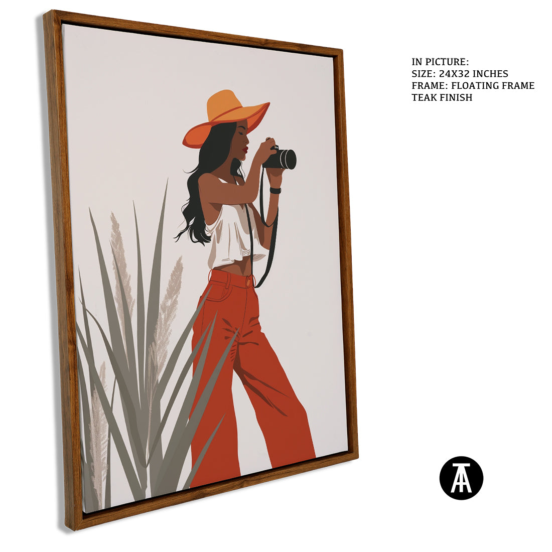 Sample Artwork in Floating Frame