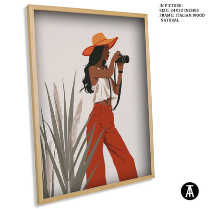 Sample Artwork in Italian Wood Framing Natural