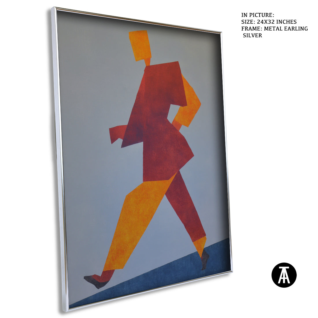 Artwork in Metal Earling Silver Frame